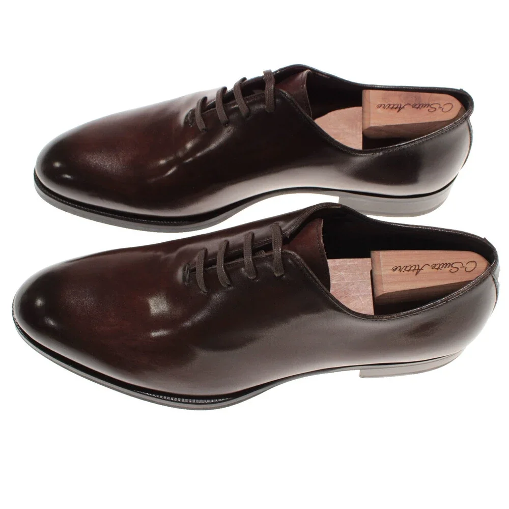 Pastori NWD Lace Up Oxford Dress Shoes Size 9 US in Brown Leather Made in Italy